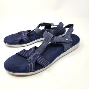 Grasshoppers Ruby T Strap Memory Foam Sandals - Women's size 10